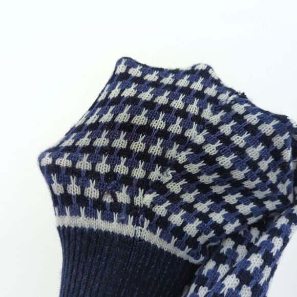 Ted Baker London Men 5 XL Riber Sweater Blue Chunky Turtleneck Wool Blend FLAW - Picture 8 of 8